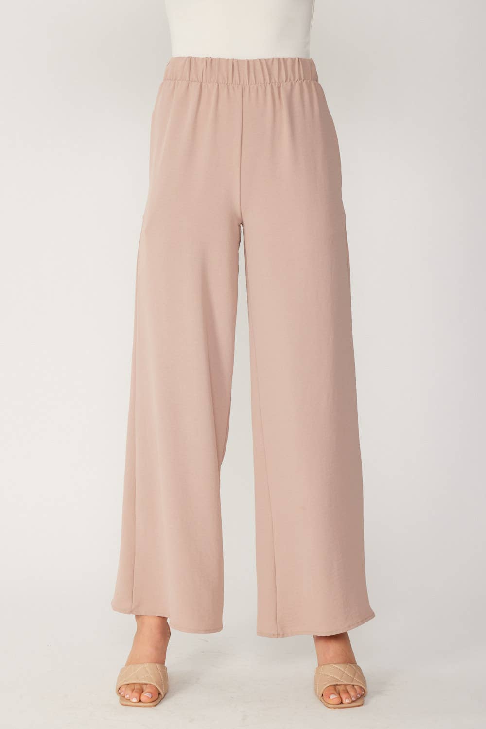 FSL Apparel - Vente Pantalon – femme - SP7036 - PANTALON À ENFILER UNI FLUIDE À JAMBE LARGE14