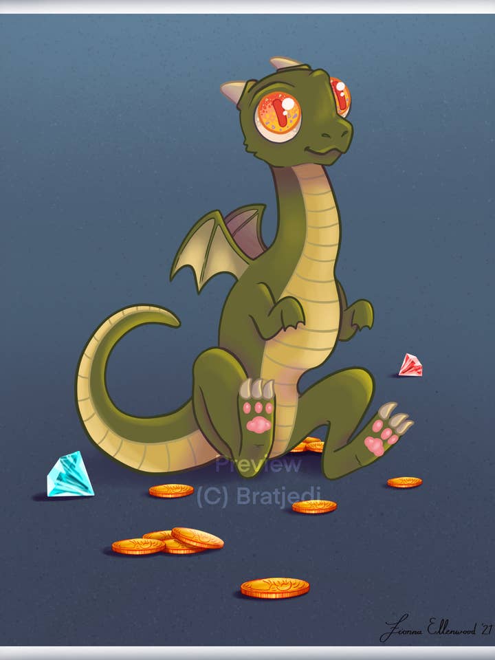 Lustre Finish Art Print - Baby Hoard for wholesale by Bratjedi