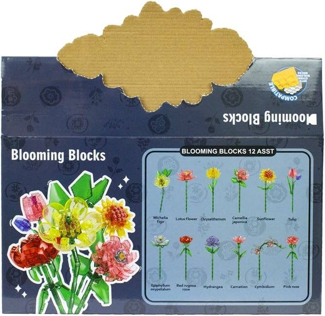 KIDDY-MOOV - Wholesale Building Set - Kids - 🌸 Blooming Blocks – Display of 12 assorted pieces4