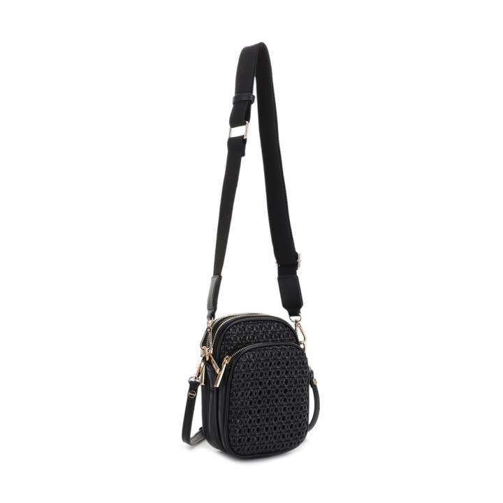 MALI + LILI - Wholesale Crossbody Bag - Women's - Josie Rattan Double Crossbody