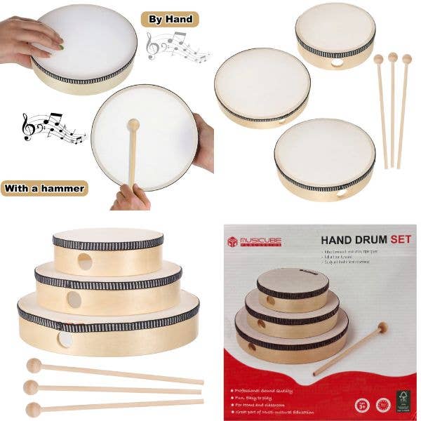 St. Louis Wholesale LLC - Wholesale Musical Toy - Kids & Baby - Music Cube Percussion - The Hand Trommel Set - Sturdy