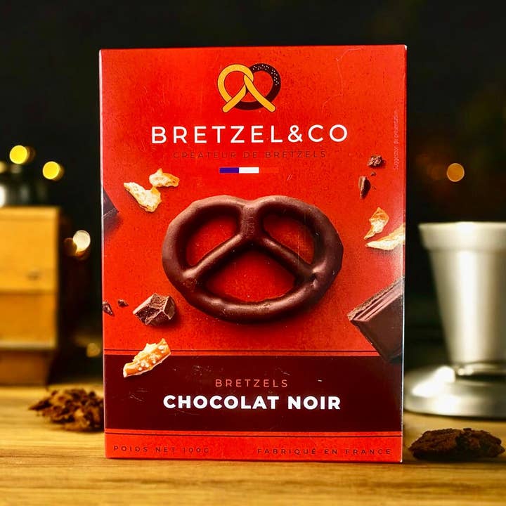 Pretzel de chocolate negro para venta al por mayor de Bretzel&Co
