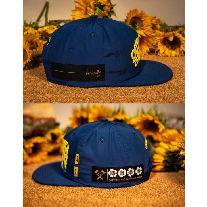 Dungeon Forward - Wholesale Flat Brim Cap - Unisex - WTLB - Outchea Thriving - Blue7