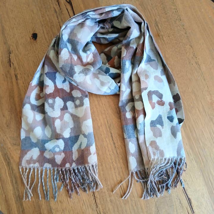 PRE-ORDER Cute Colourful Floral Winter Scarf PJS0030 for wholesale by Cinnamon Creations