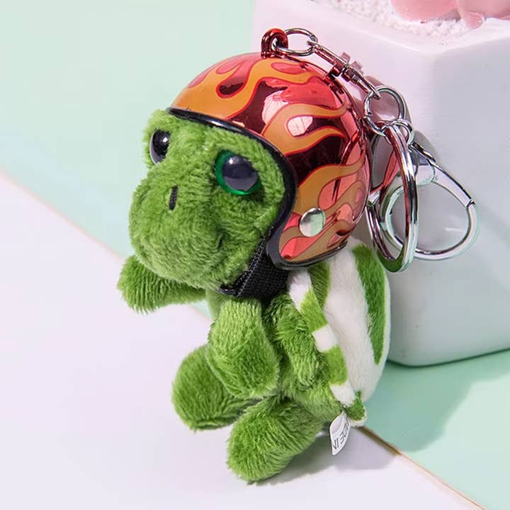 PR GROUPS LLC - Wholesale Keychain - Kids - Turtle Helmet Keychain Toy Assorted