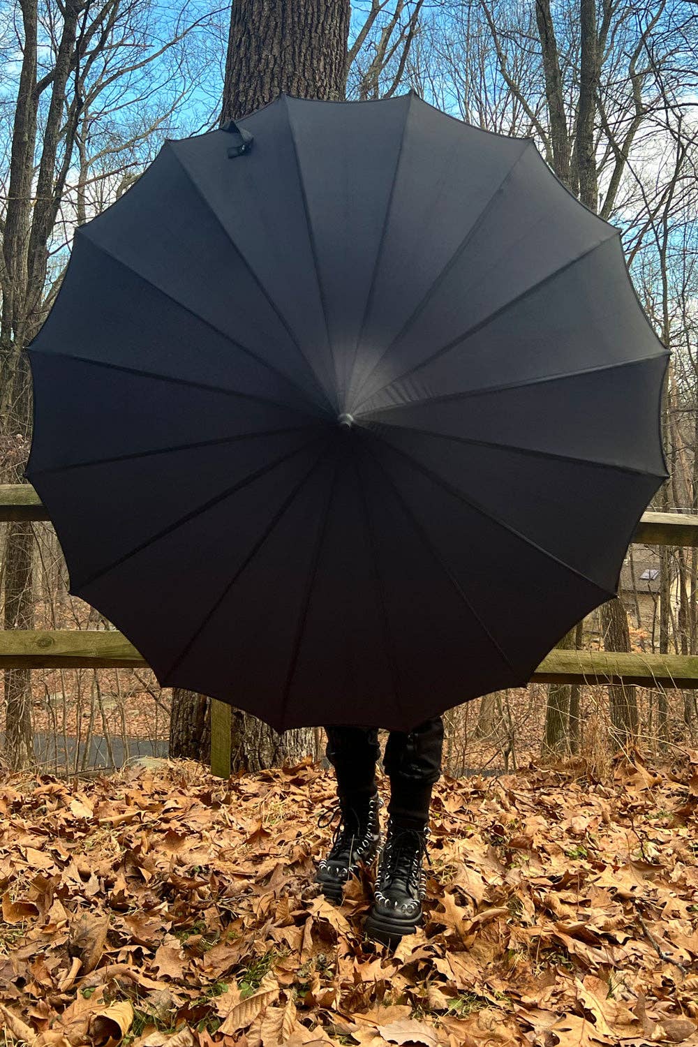 vampirefreaks - Wholesale Umbrella - Unisex - Batwing Pagoda Umbrella [MIDNIGHT BLACK]7