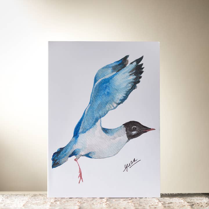 Flying Gull Card by Guan for wholesale by HomeLess Made