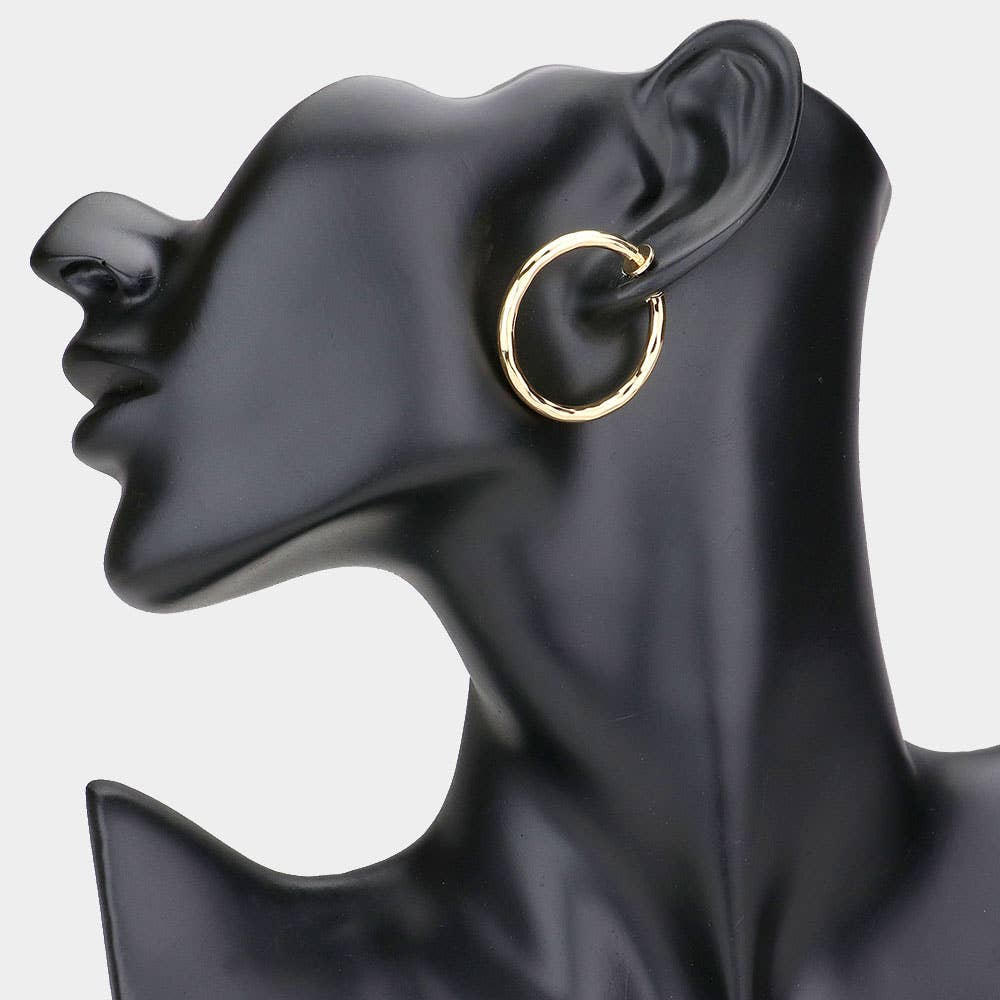 Sensibling Corp. - Wholesale Hoop Earrings - 1.25 Inch Clip On Hoop Earrings1