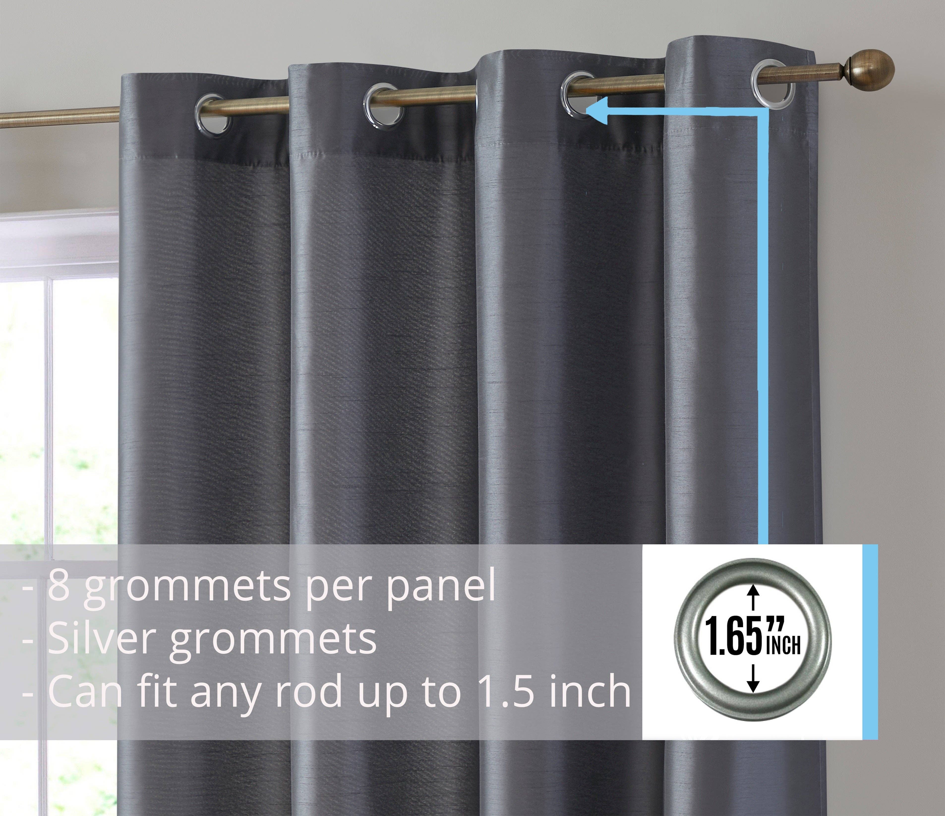 HLC.me - Wholesale Curtain - Jefferson Faux Silk Grommet Curtain Panels40