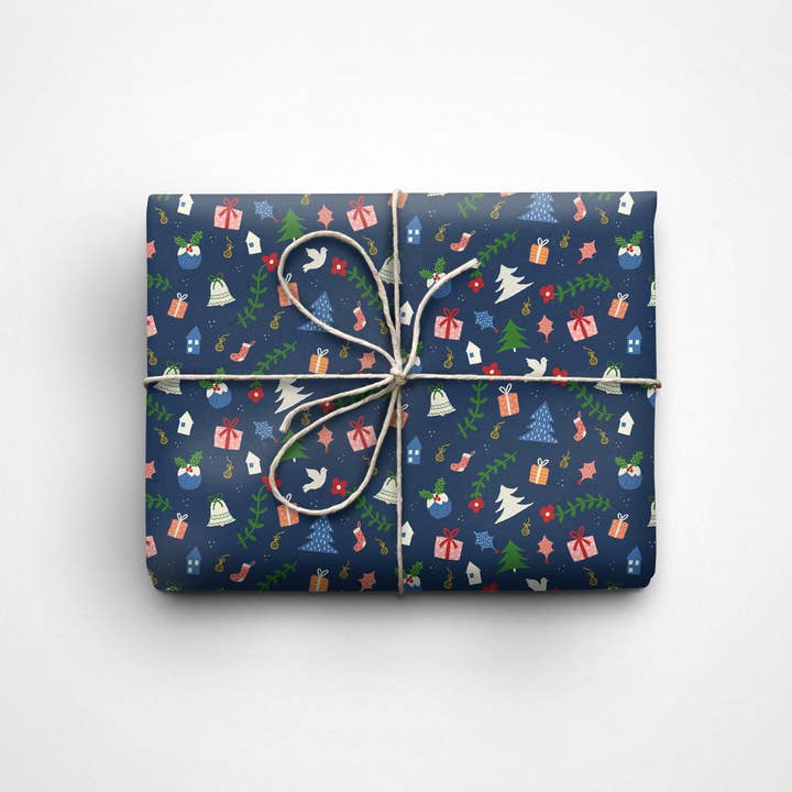 Seasons Greetings Wrapping Paper for wholesale by Edenwilde