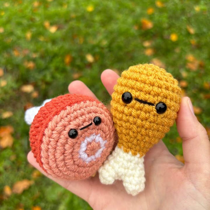 Anh2 LTD - Wholesale Stuffed/Plush Toy - Kids & Baby - Crochet Mini Foods, Amigurumi Food, Handmade Stuffed Toy