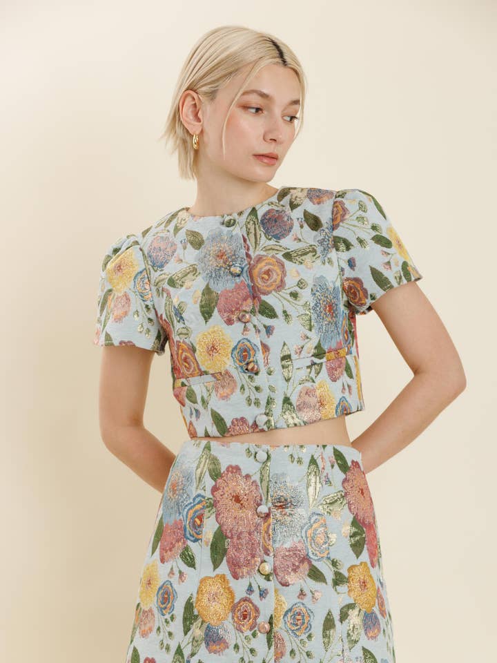 AO2285 - JACQUARD KORT JACKA för wholesale av Aureum