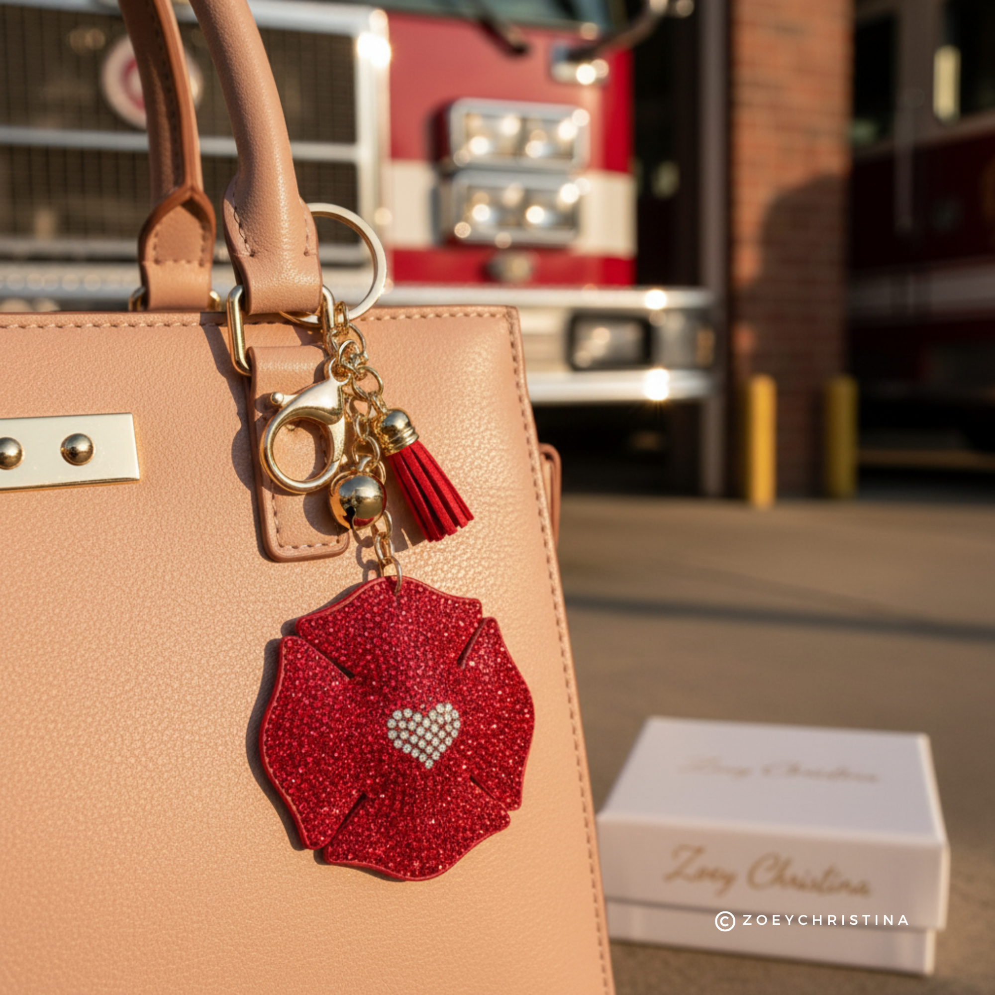 Zoey Christina – wholesale Nyckelringar - Dam – Strassmärke Väsksmycke – Brandman & Polis Nyckelring16