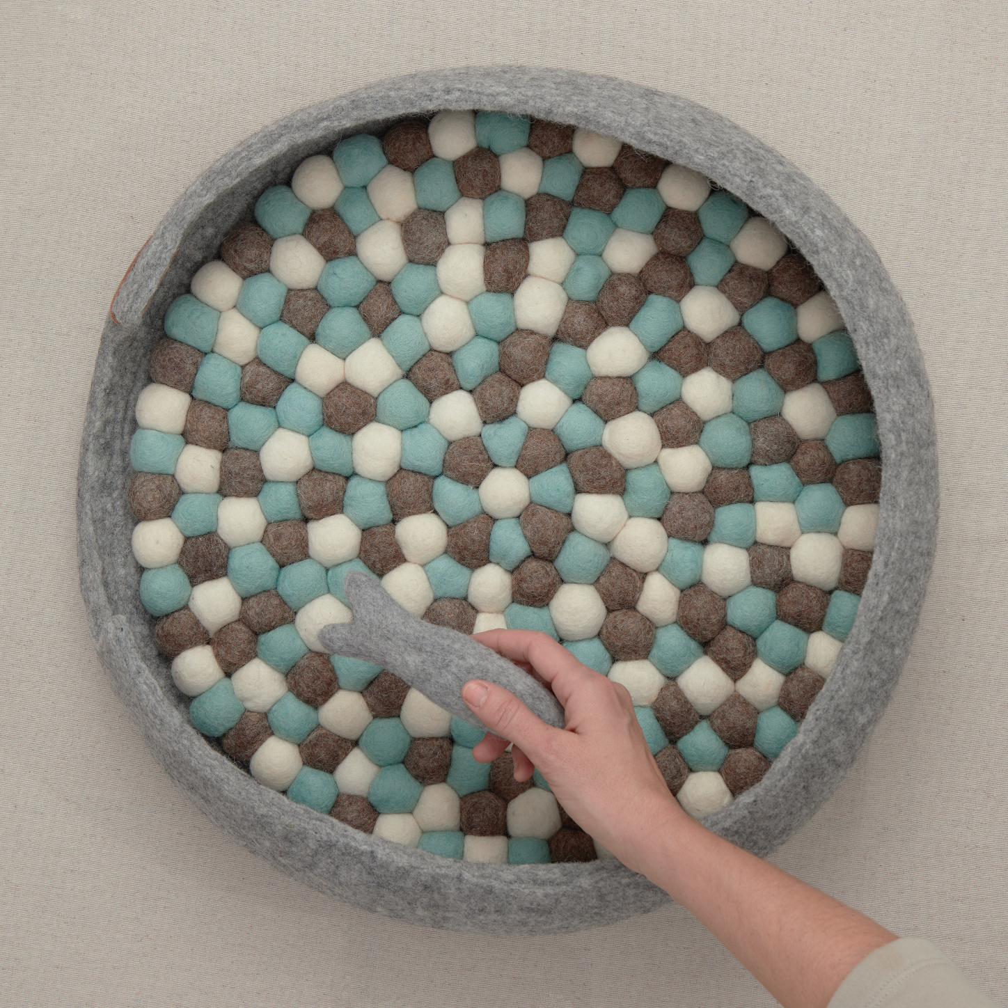 Mishum - Wholesale Pet Bed - Cat/Dog - Pet Bed Basket Felt Wool7