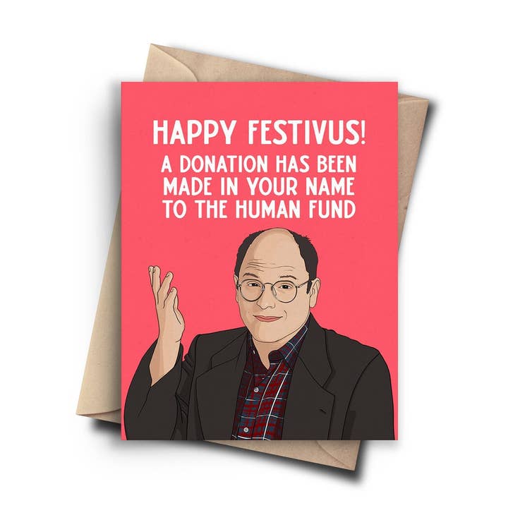 Grappige kerstkaart van het Human Fund - Feestdagenkaart voor wholesale door Pop Cult Paper
