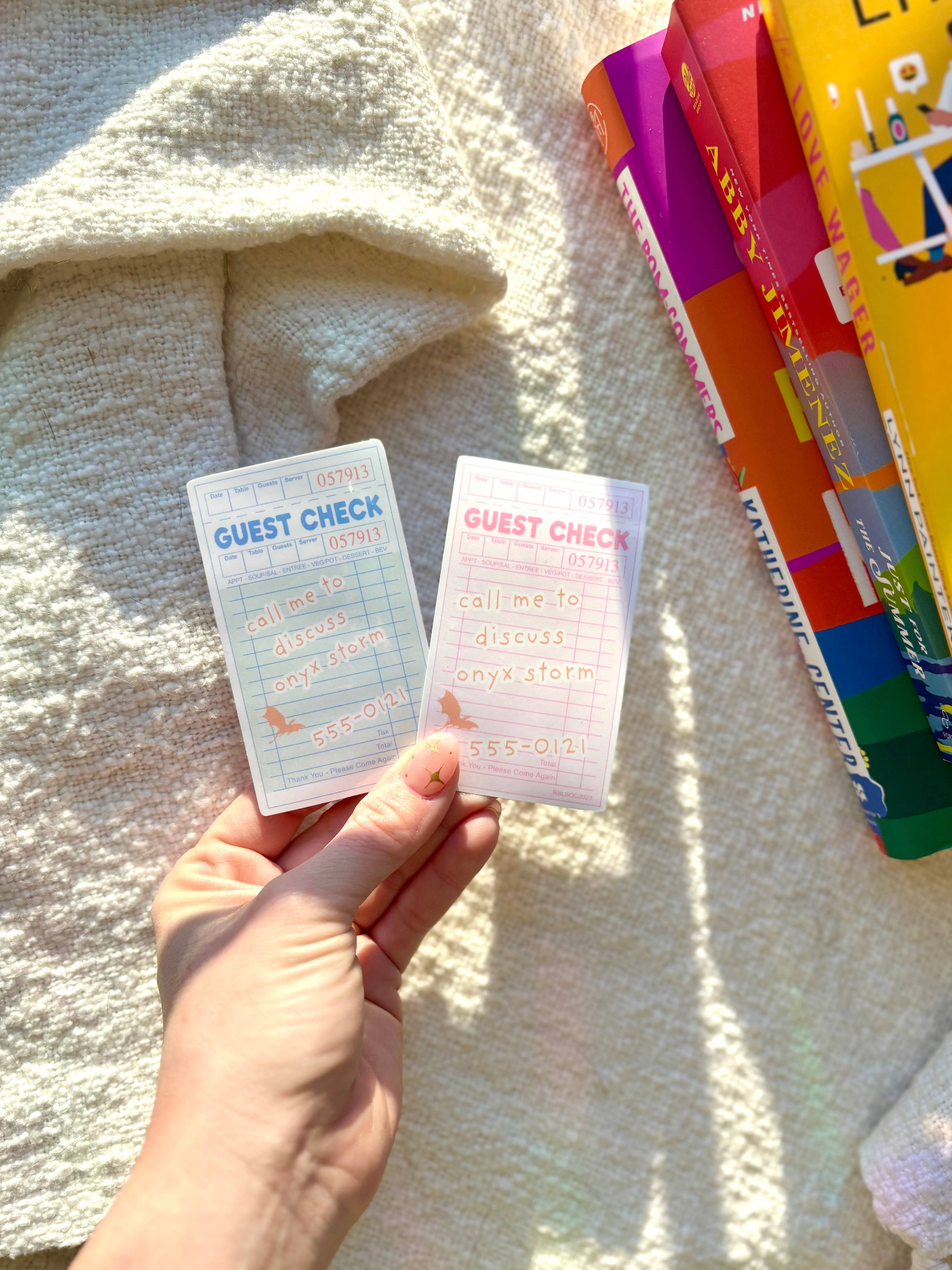 The Cozy Peach Co - Wholesale Sticker - Call Me To Discuss Onyx Storm Sticker