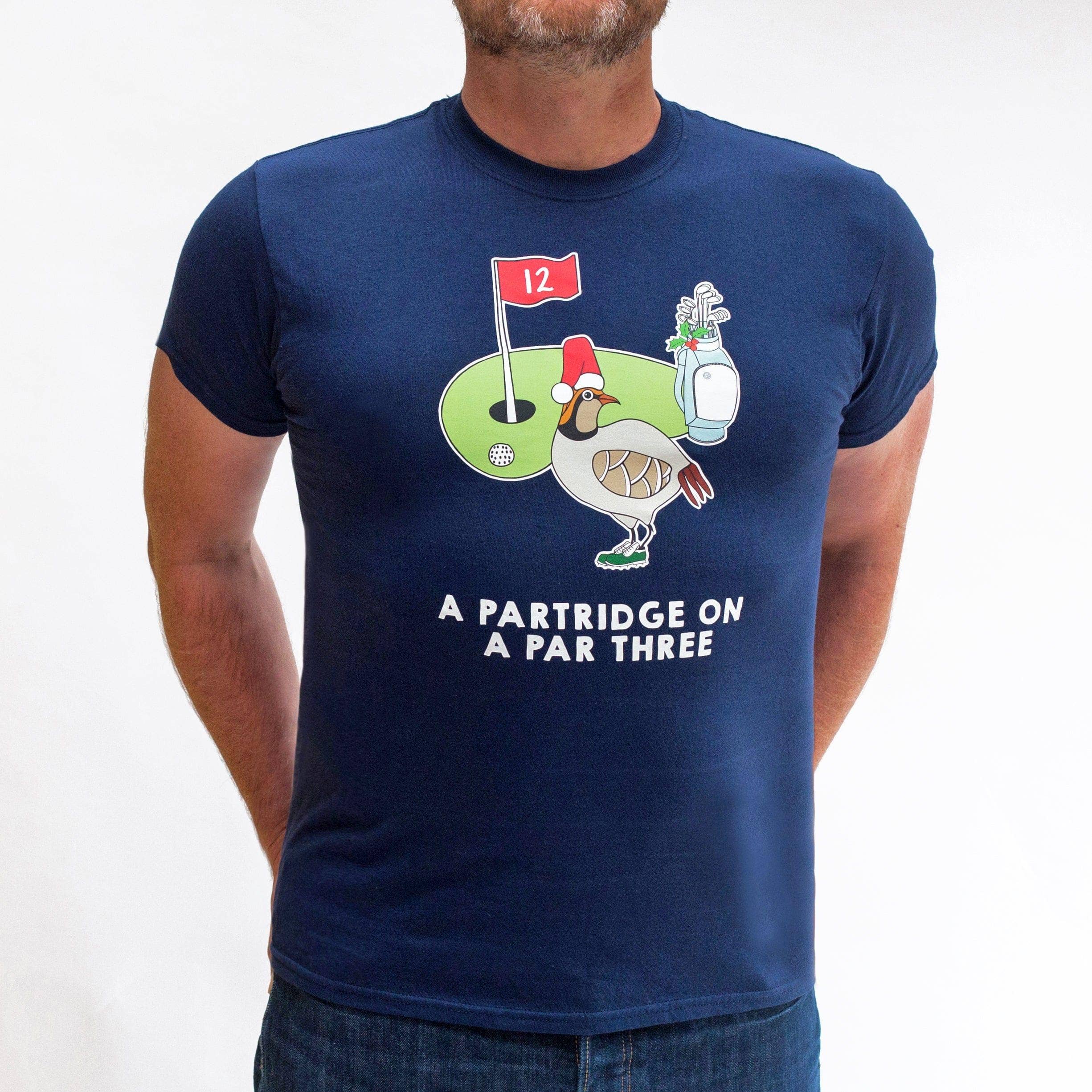Of Life & Lemons – wholesale Screen printed t-shirt – Men′s – Mens Golf Christmas T-Shirt0