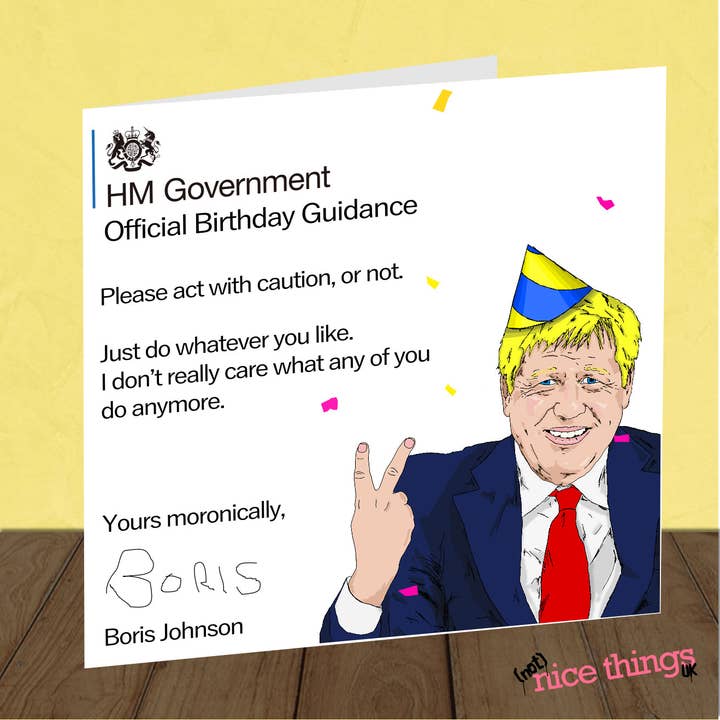 NotNiceThings – Großhandel Geburtstagskarten – Boris' Advice Geburtstagskarte | Lustige Geburtstagskarte1