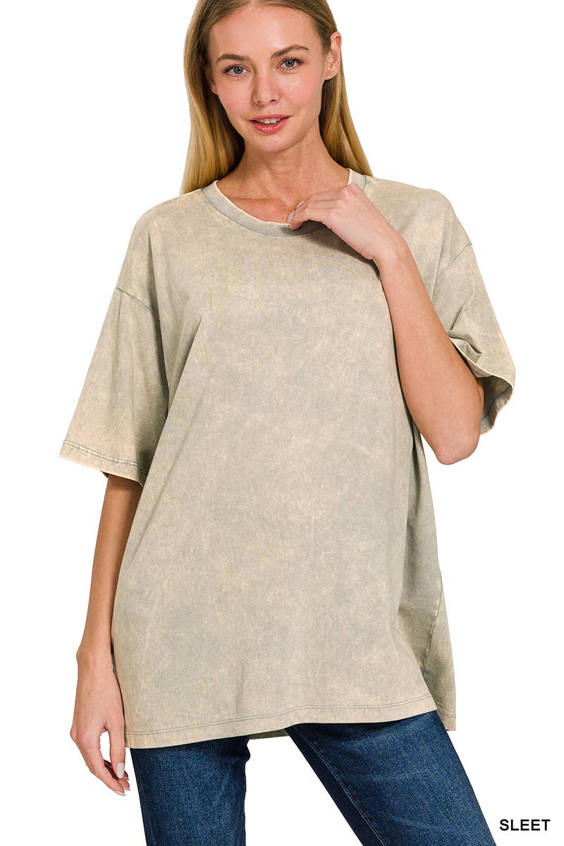 42POPS – wholesale T-shirt – women's – "._ SI-25351 Vintage Washed Short Sleeve Top As shown21