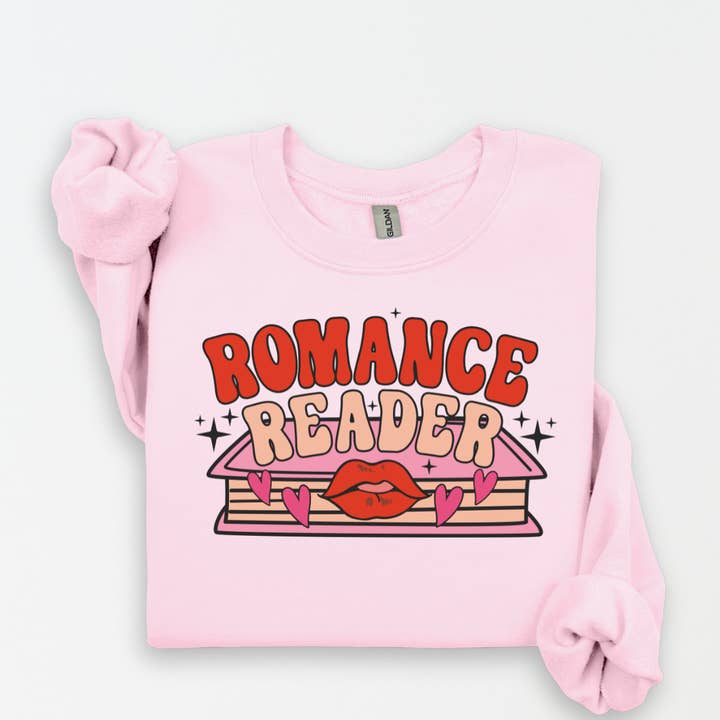 Sweat-shirt graphique pour femmes Romance Reader pour la vente par The Babe Co.
