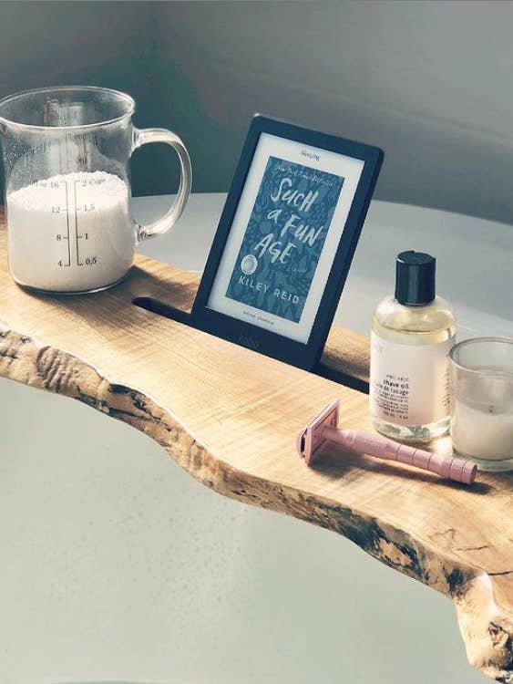 Live Edge Maple Bathboard for wholesale by Zator's Wood Working