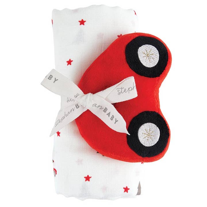 Swaddle Blanket - Plush Car Rattle for wholesale by Stephan Baby by Creative Brands