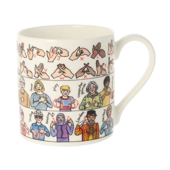 British Sign Language Mug for wholesale by mclaggan+co