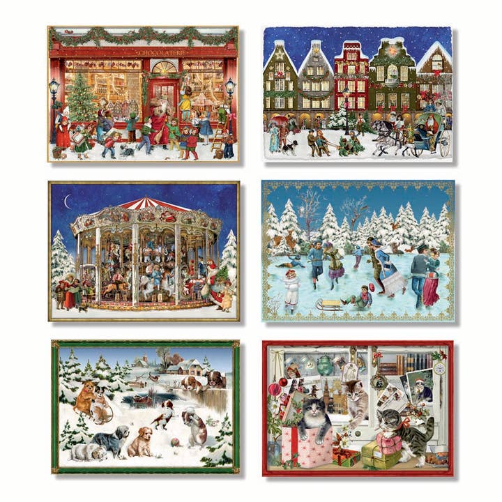 Alison Gardiner Designs - Wholesale Advent Calendar - Miniature Victorian Christmas Advent Calendar Cards1
