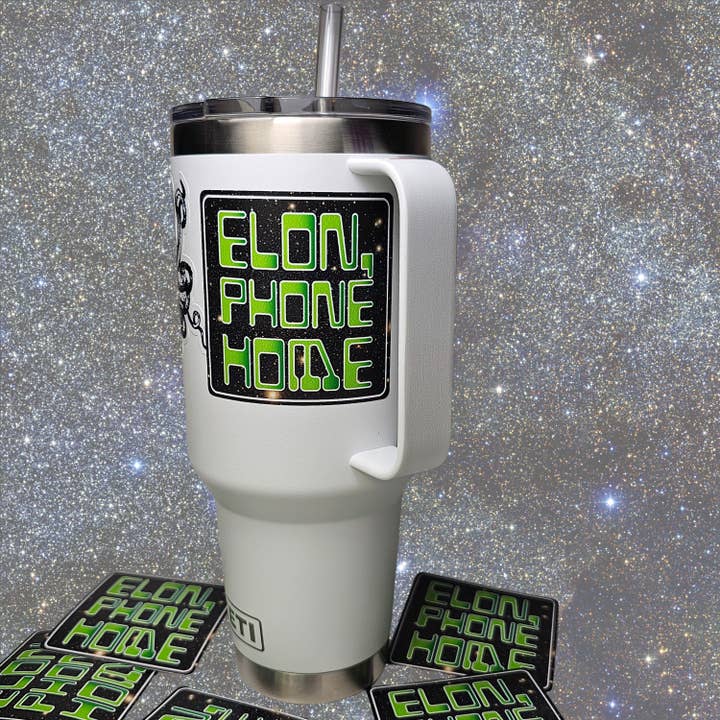Sticky Bunny Stickers - Wholesale Sticker - Elon Phone Home Sticker | F Elon and the Felon | Deport Elon | Stop Musk | Anti-Trump1