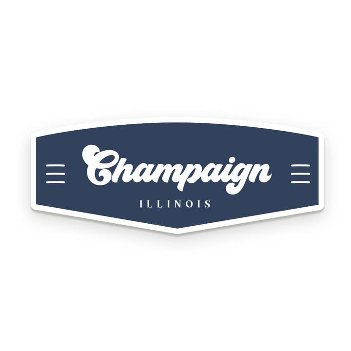 Custom City Retro Sticker for wholesale by Ruff House Print Shop