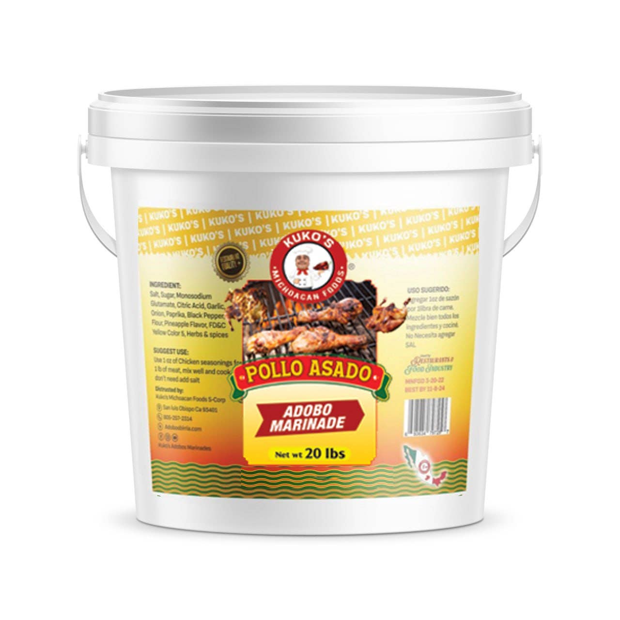 Kuko's adobos marinade sauce and seasoning - Wholesale Marinade - POLLO ASADO CON PINA Rojo Marinade1