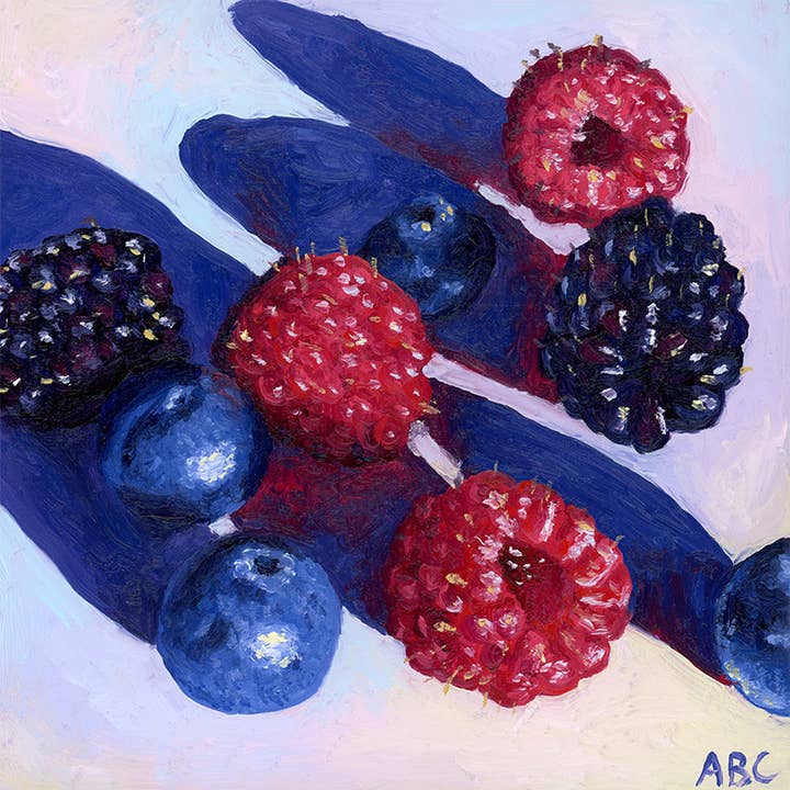 Glow Berries - Fine Art Print for wholesale by Amanda Beth Studio