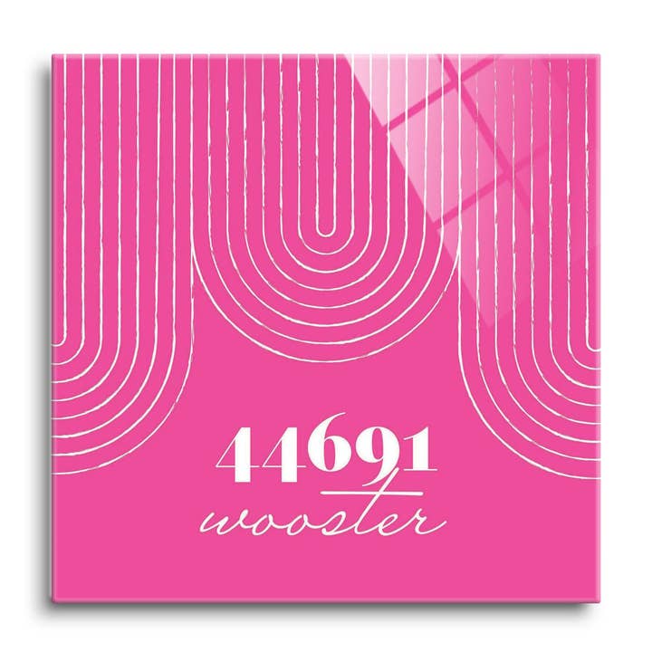 Bright Modern City Zip On Pink Ohio Wooster for wholesale by Love Local