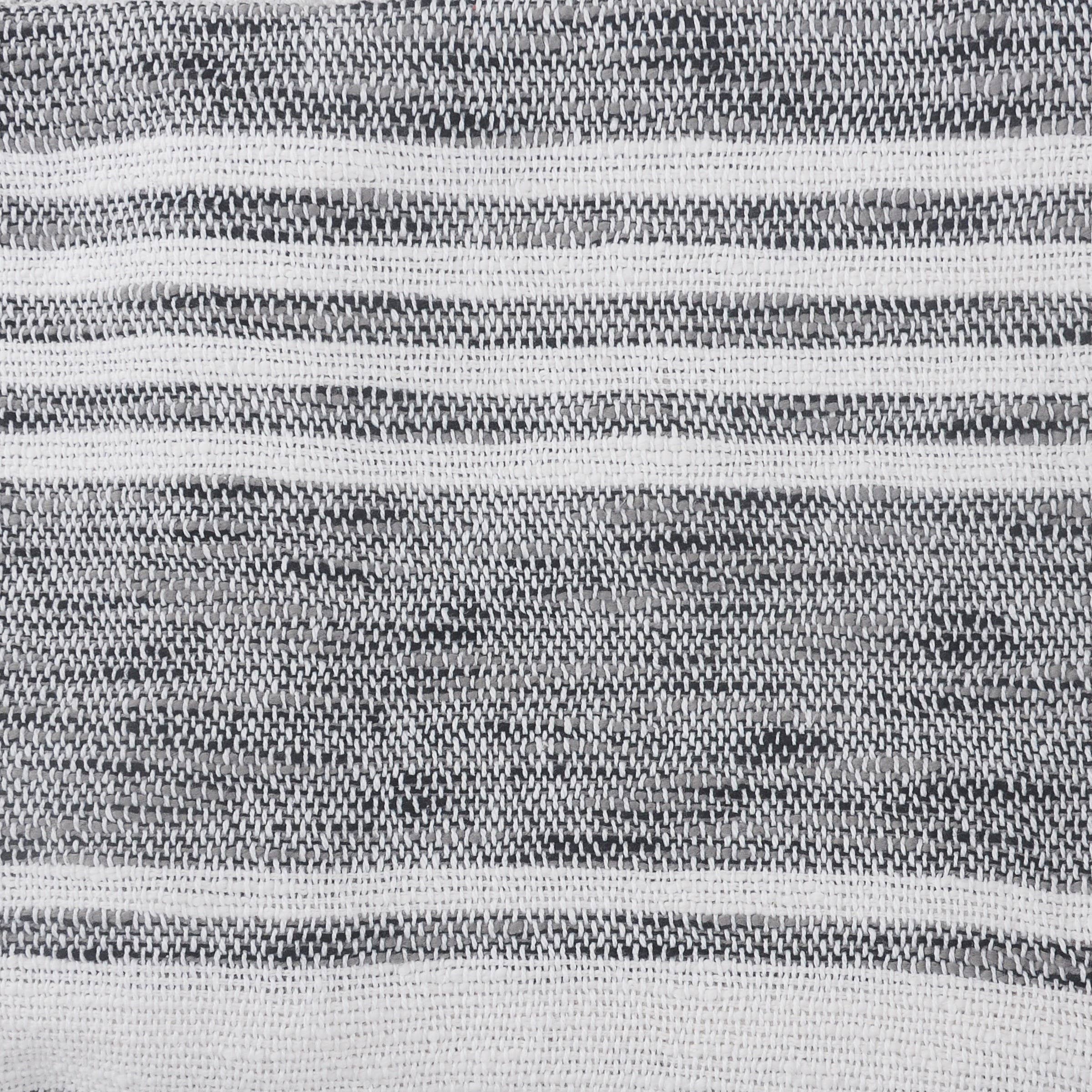 Gray White Vertical Striped and Textured Throw Blanket with Fringe for wholesale on Faire2