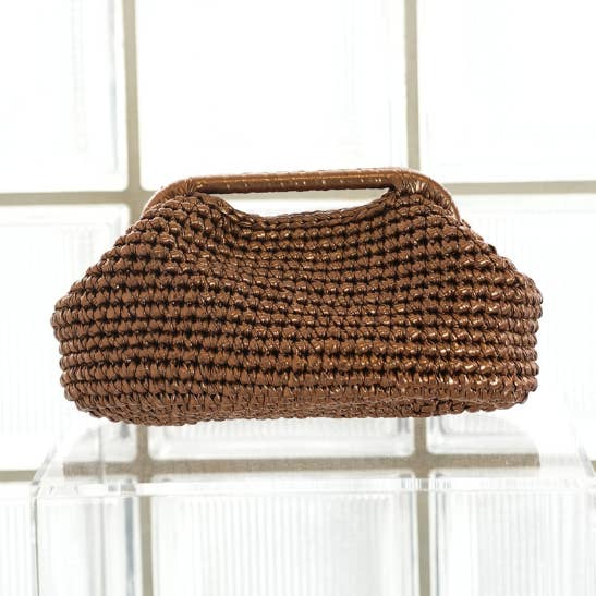 Pochette Intrecciata - Bronzo per la vendita all'ingrosso da parte di Mia Capri