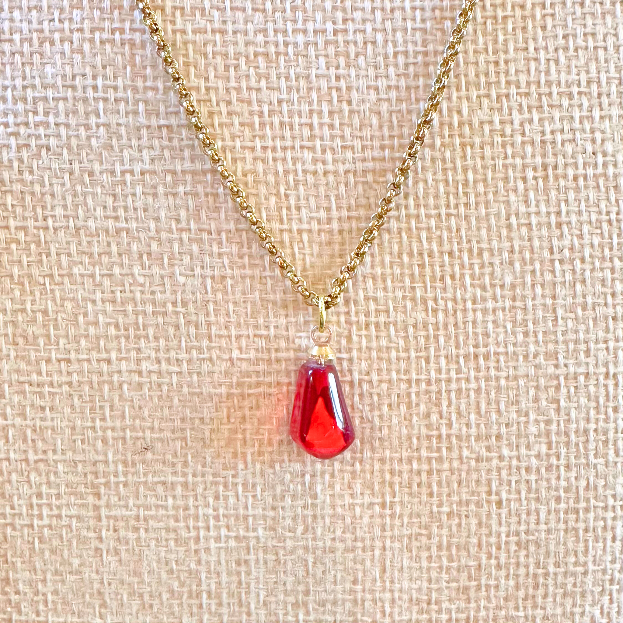 rahaal - Wholesale Pendant/Charm Necklace - Pomegranate Seed Necklace 18k Gold Plated2