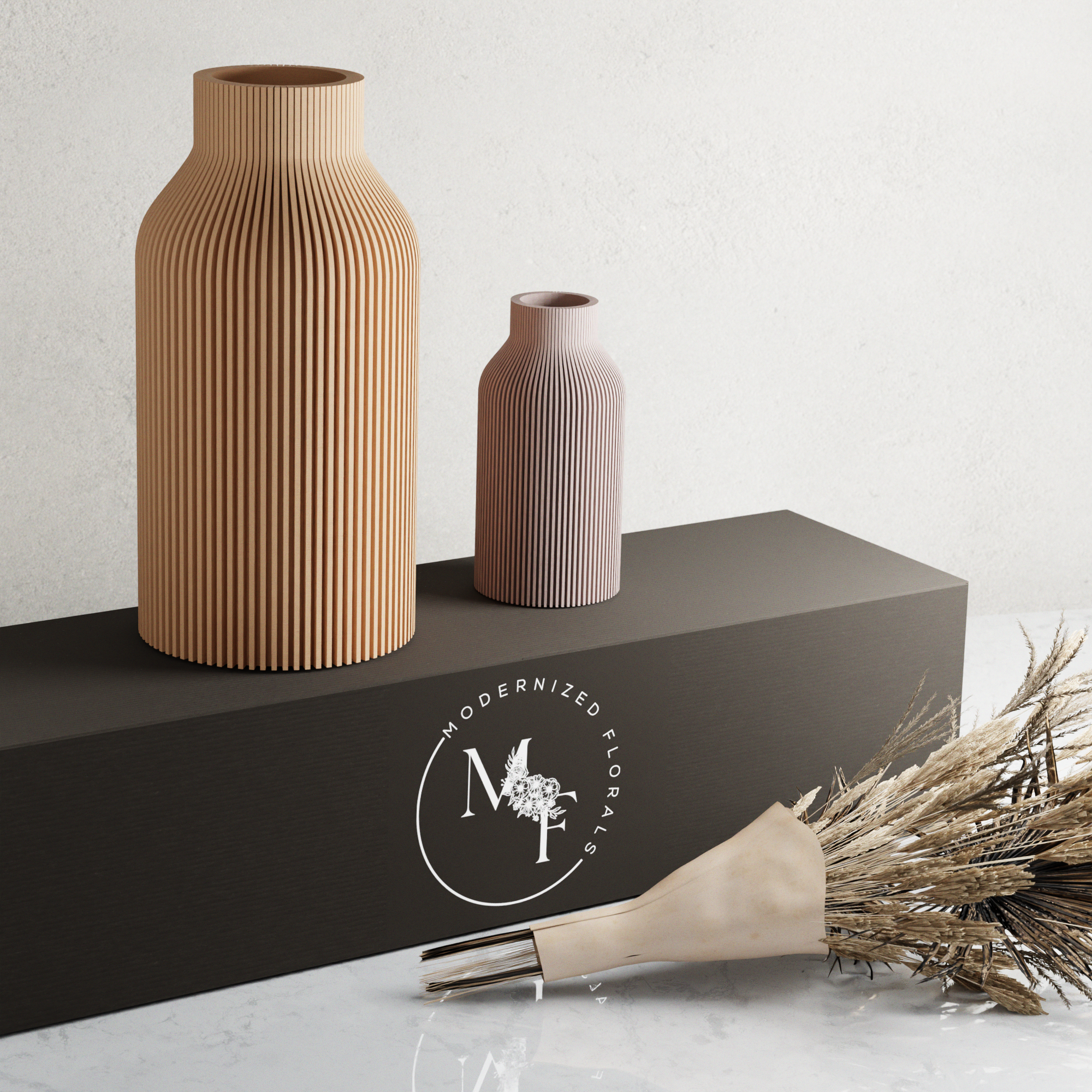 Modernized Pottery - Wholesale Vase - Dried Bouquet Gift Box with BOTTLE Vase5