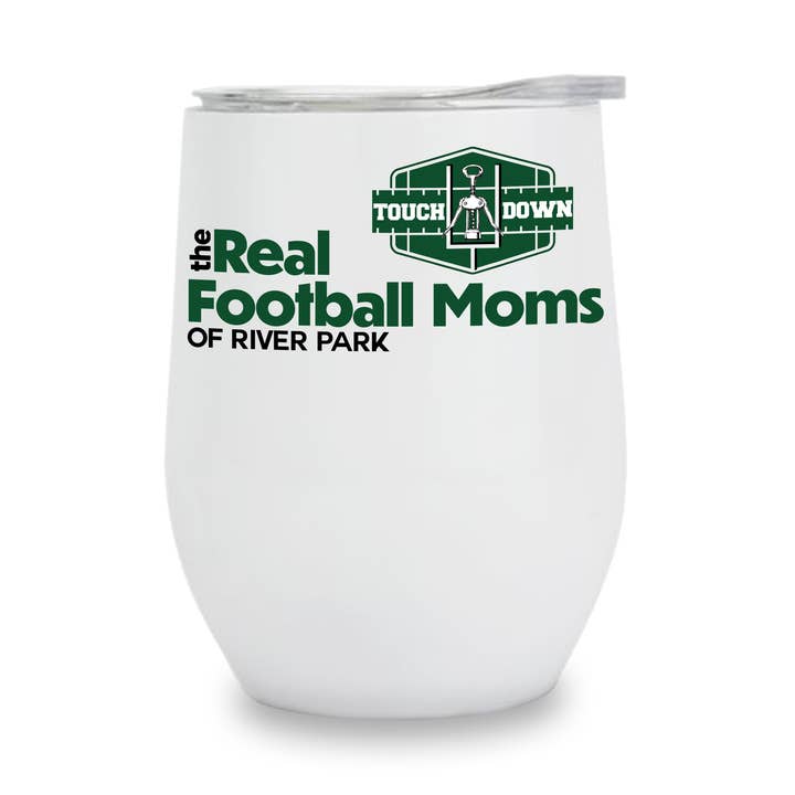 Insulated Wine Tumbler - The Real Football Moms - Custom for wholesale by Toss Designs