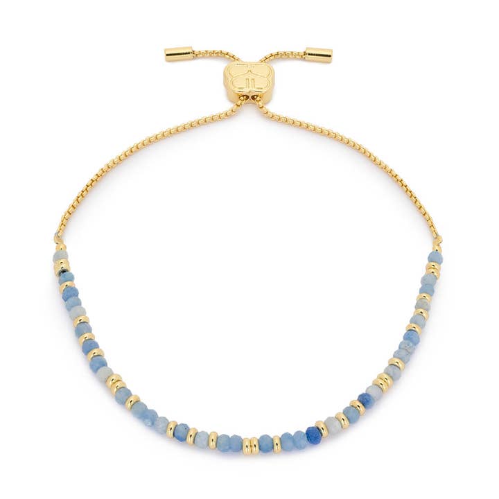 Braccialetto mistico con perline in avventurina blu e oro per la vendita all'ingrosso da parte di Boho Betty