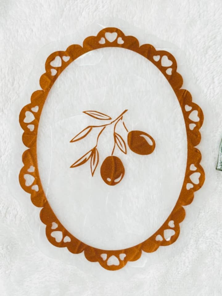 Olive Branch | Suncatcher Sticker | Ornate Window Cling for wholesale by Prismatic Kitty