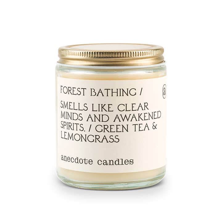 Anecdote Candles – Großhandel Kerze im Glas / gefüllte Kerze – Duftkerze zum Baden im Wald (Grüntee und Zitronengras)