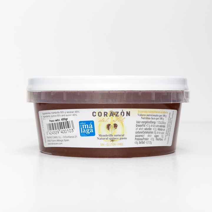 TRAFRUT CANO - Wholesale Jam/Jelly - Natural quince jelly Corazón del sol 400g0