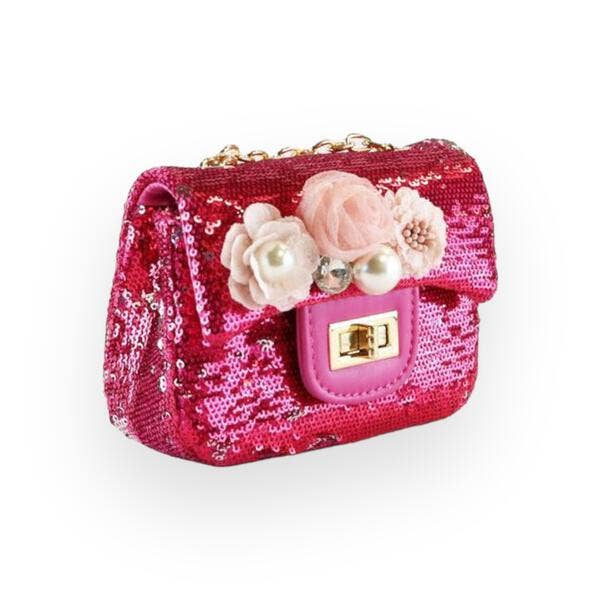 Doe a Dear - Vendita all'ingrosso Borsa a tracolla - Bambini - P30 B1301 Borsa con Applicazioni Floreali e Paillettes (5 Colori)15