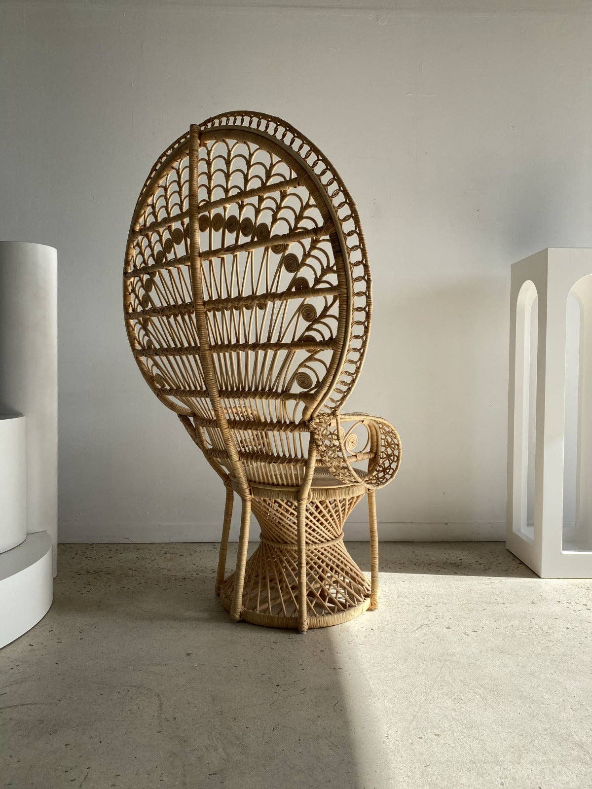 Office Objets - Wholesale Chair - Emmanuelle armchair in rattan with peacock patterns22