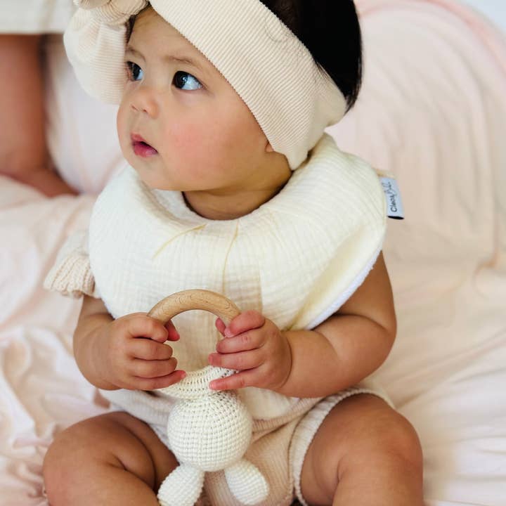 Sweet Lemon - Waterproof Bandana Bib for wholesale by Cleo & Bebe