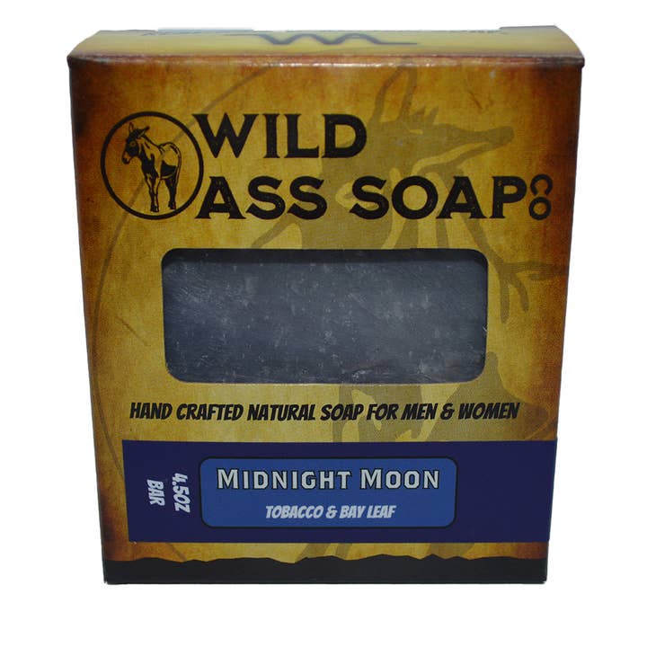 Midnatt Moon Bar Tvål för wholesale av Wild Ass Soap Co