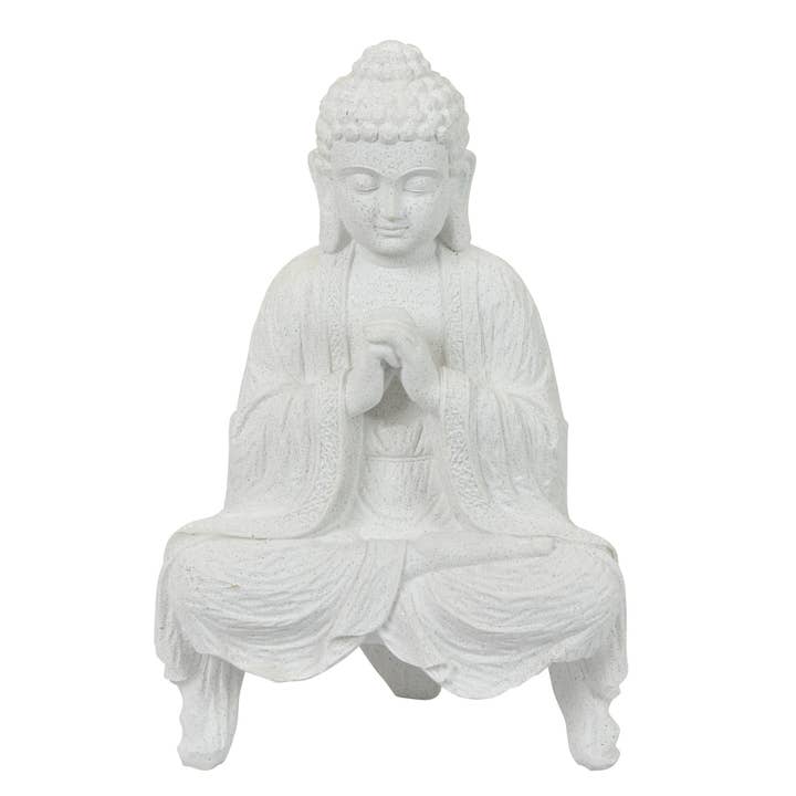 Vit Buddha Dekoration - 49722 för wholesale på Faire