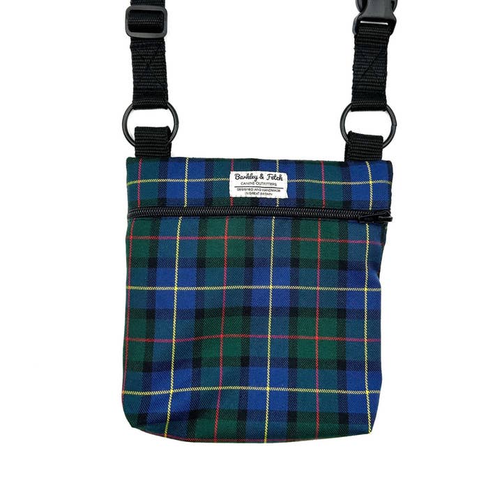 Gunn Tartan Dog Walk and Treat Bag for wholesale by Barkley and Fetch