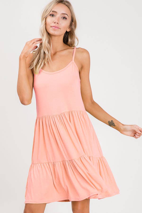 7th Ray – Engroshandel Kjole - Dame – Lagdelt Justerbar Snøret Ryg Blondeopbundet Flydende Mini Kjole D24692