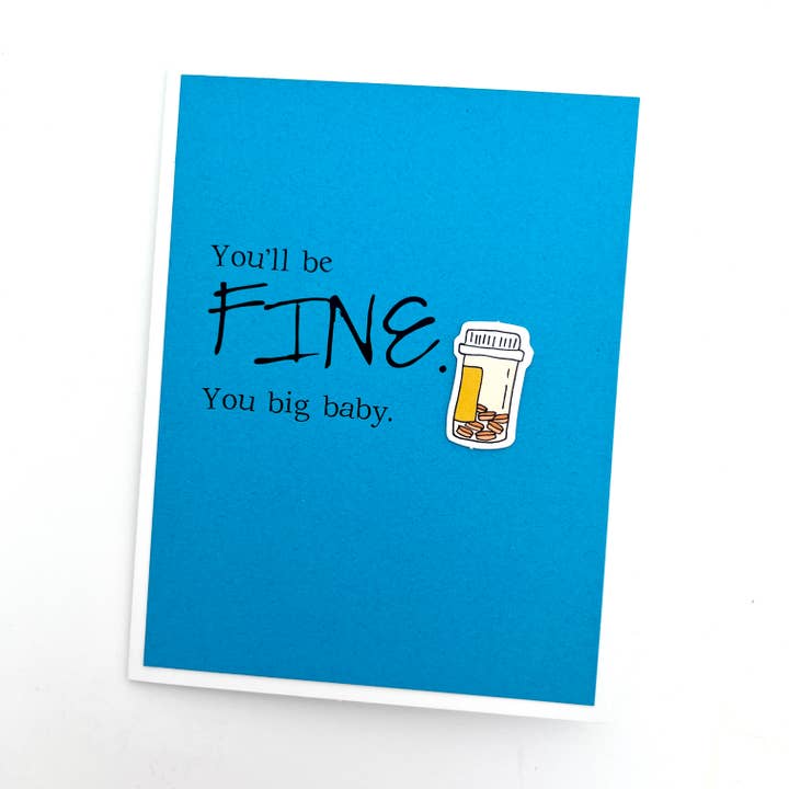 Muddy Mouth Cards – wholesale Krya på dig-kort – Få bra du kommer att bli bra Big Baby Card1